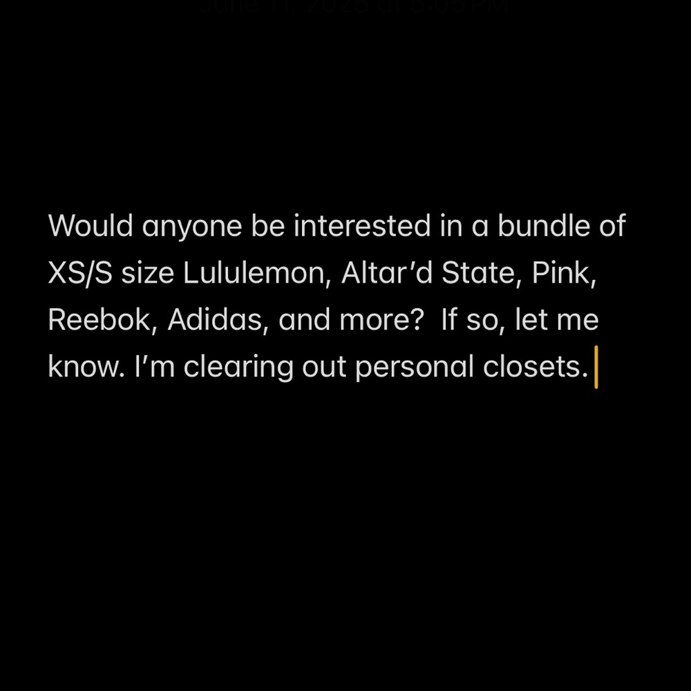 Bundle of Lululemon, Adidas, Pink, Altar’d State, and more
